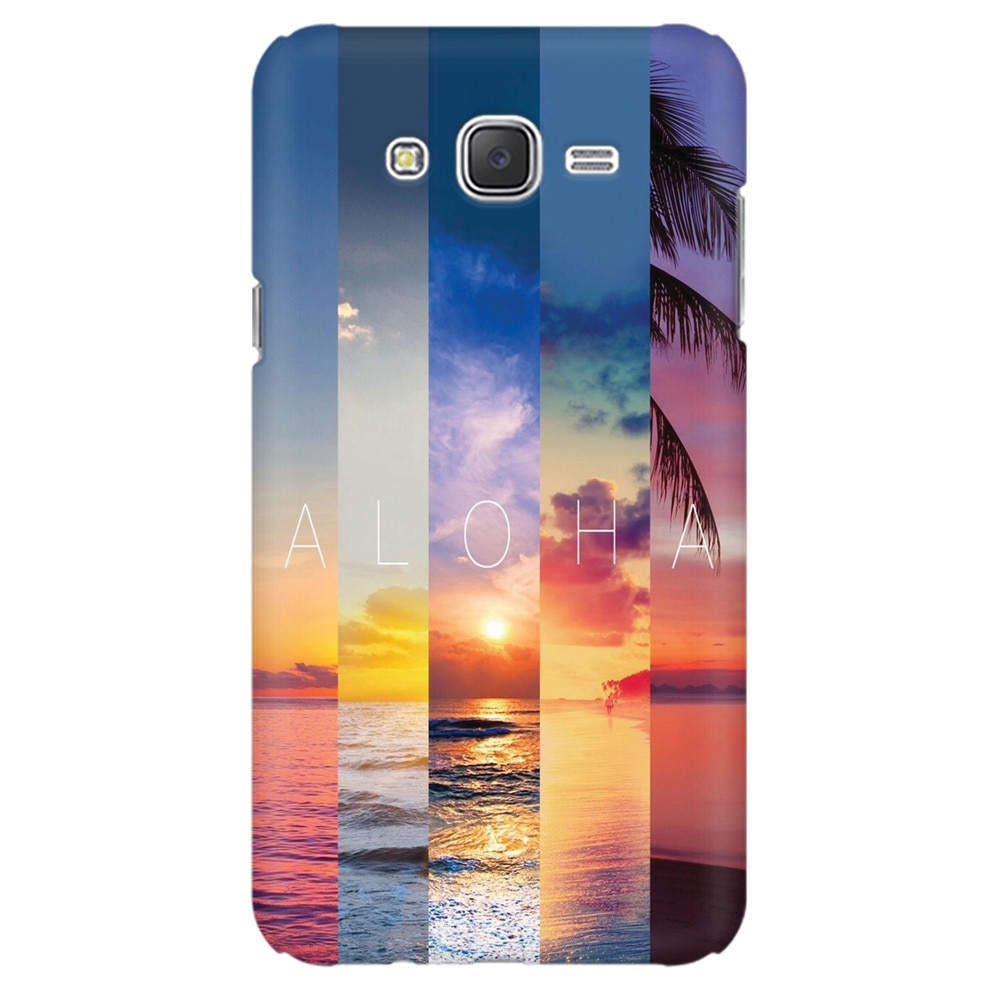 Husa silicon pentru Samsung Galaxy J1 Ace, Aloha Summer Stripes