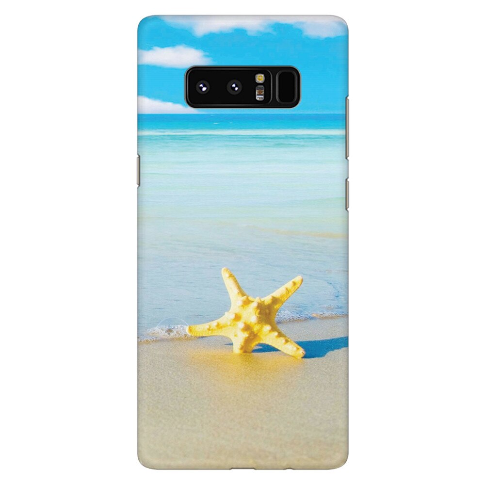 Husa silicon pentru Samsung Galaxy Note 8, Starfish Beach