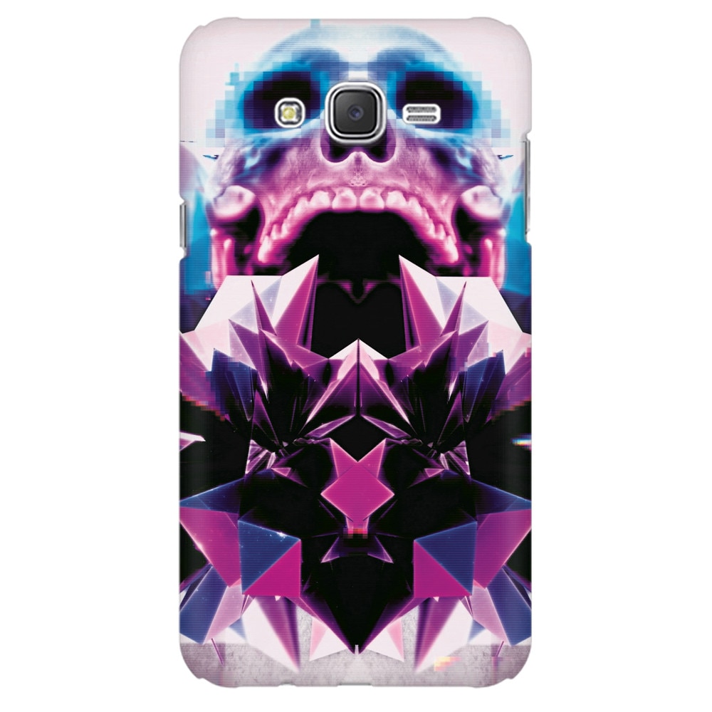 Husa silicon pentru Samsung Galaxy J1, Abstract Framed Skull