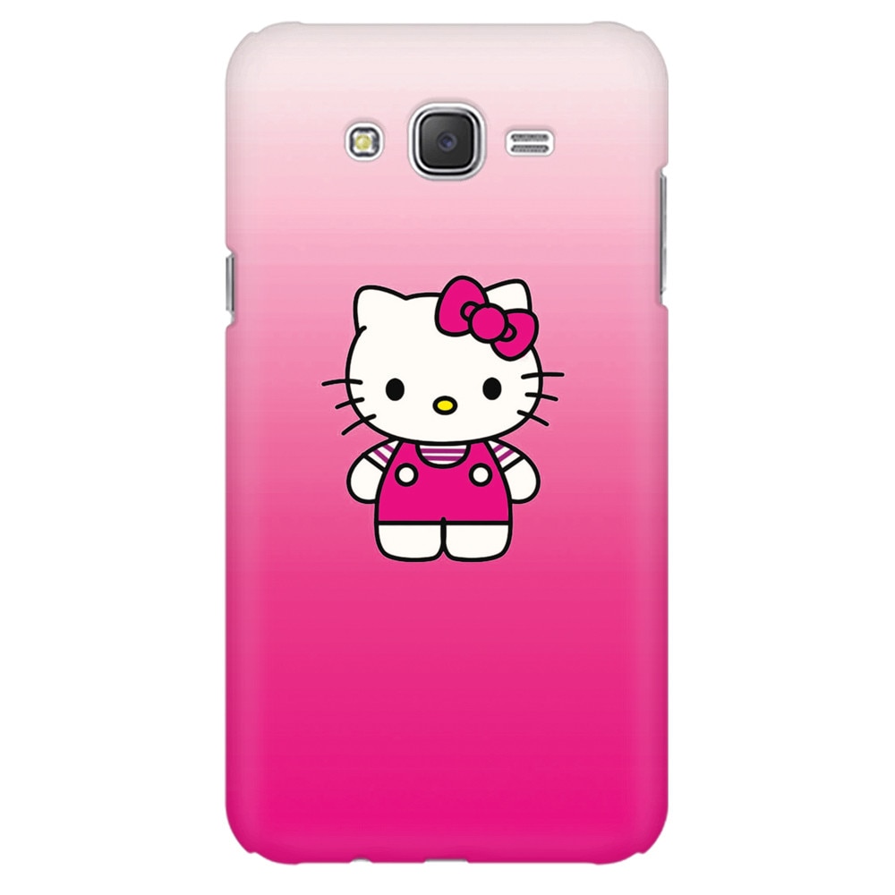 Husa silicon pentru Samsung Galaxy J1, Cute Pink Catty