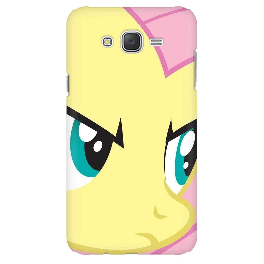Husa silicon pentru Samsung Galaxy J1 2016, Close Up Fluttershy My Little Pony Friendship Is Magic