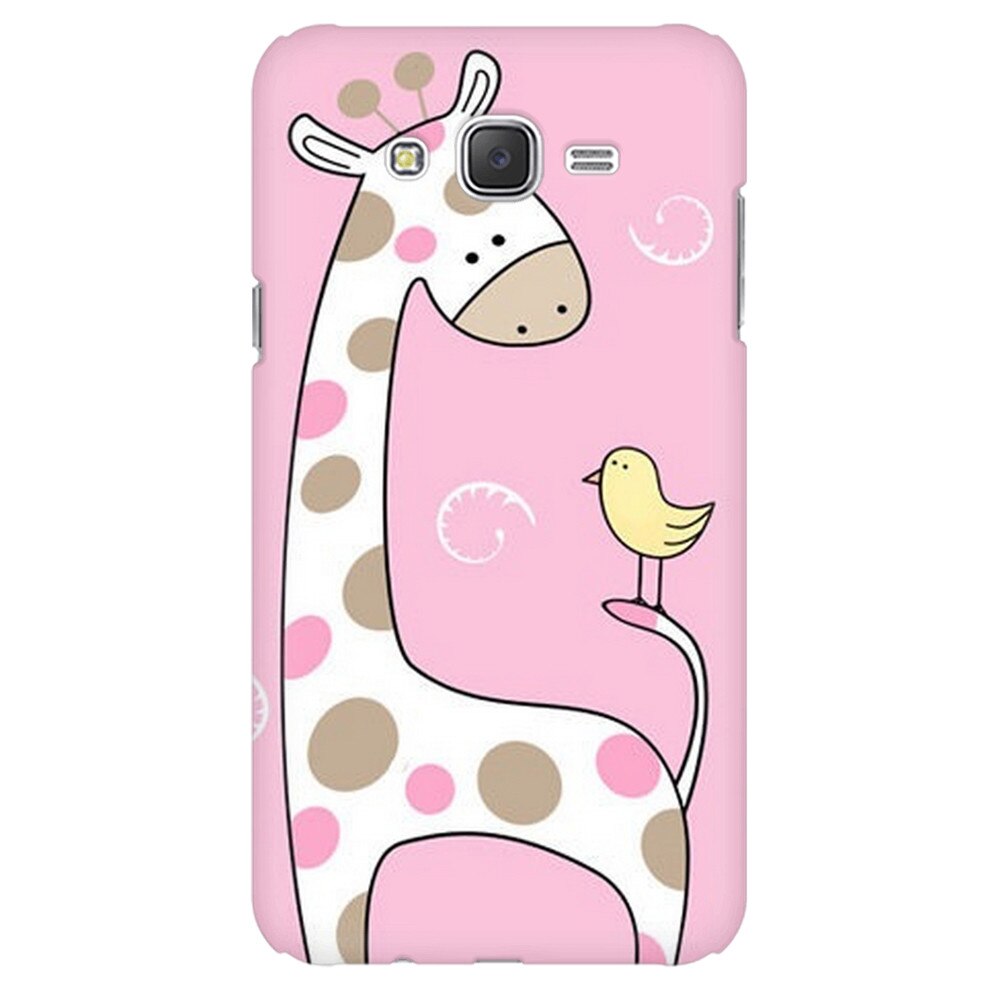 Husa silicon pentru Samsung Galaxy J1 Ace, Cute Giraffe