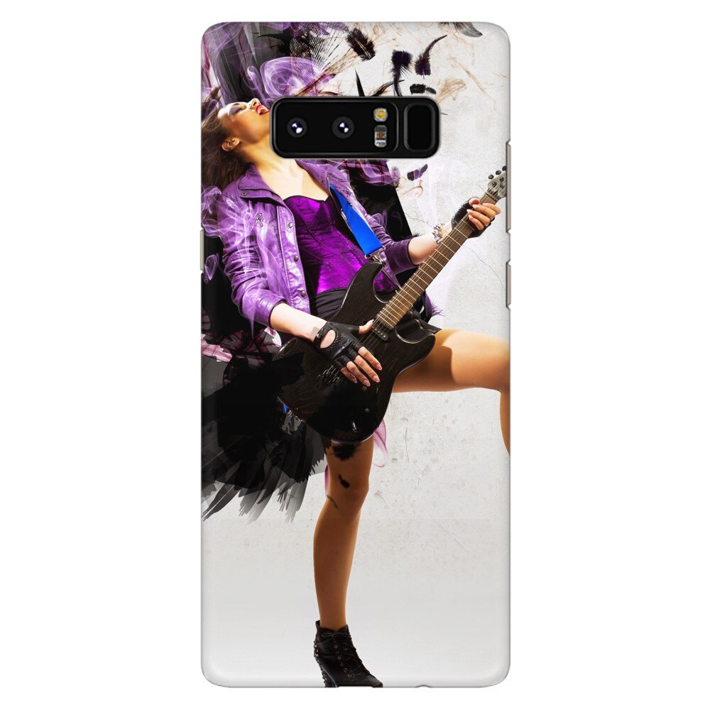 Husa silicon pentru Samsung Galaxy Note 8, Rock Music Girl