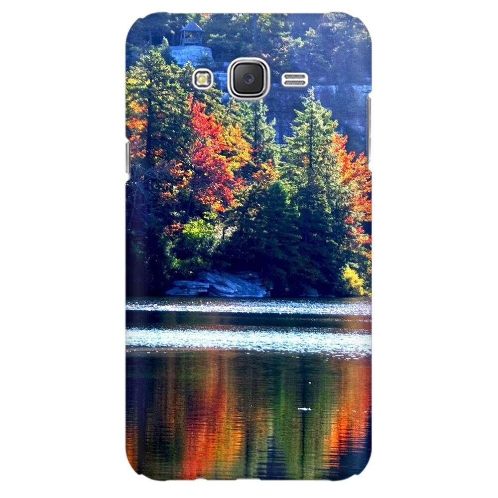 Husa silicon pentru Samsung Galaxy J1 2016, Lake Minnewaska Autumn