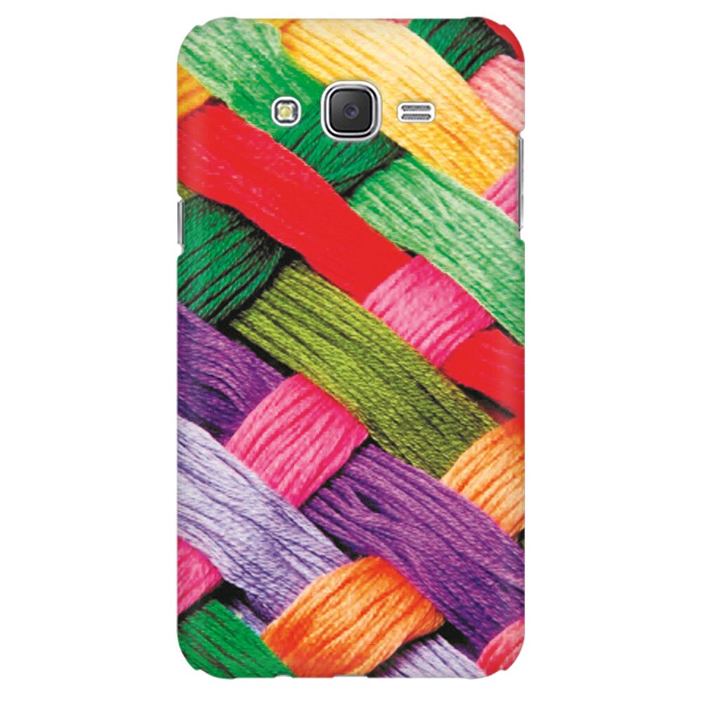 Husa silicon pentru Samsung Galaxy J1 2016, Colorful Woolen Art