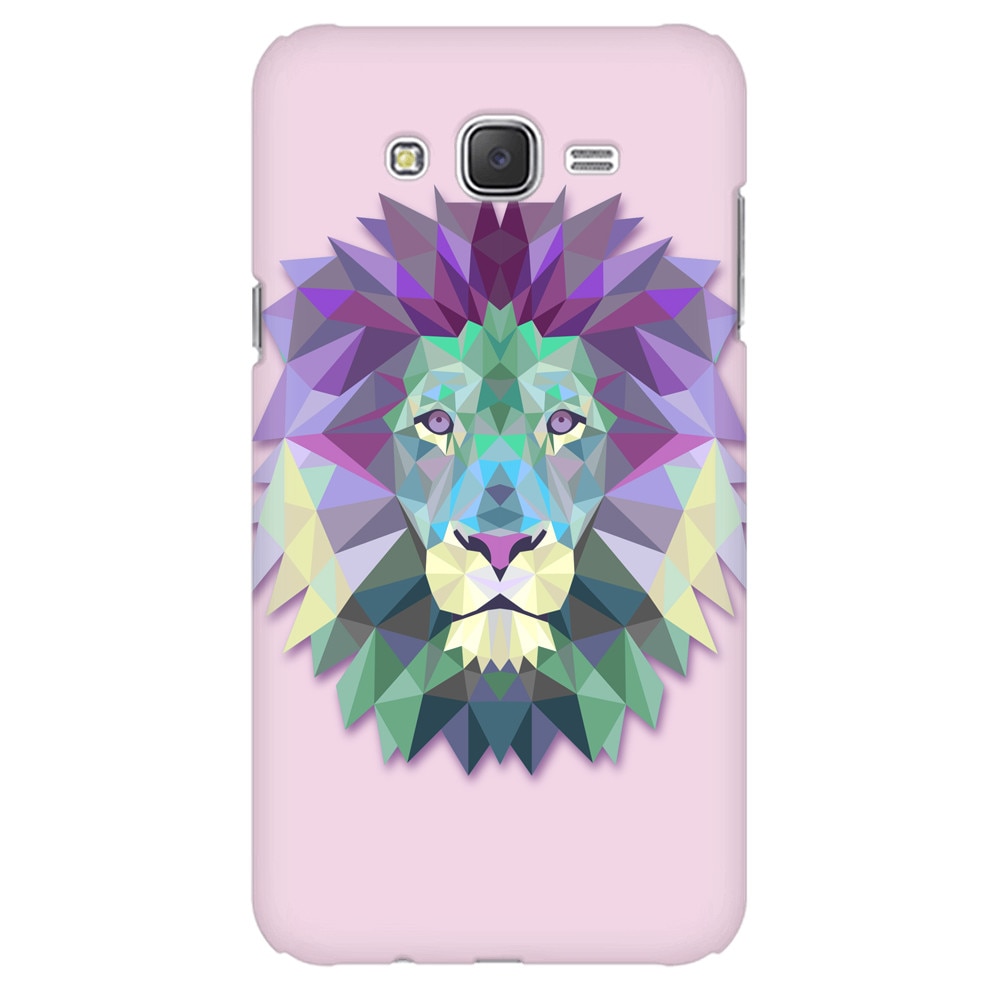 Husa silicon pentru Samsung Galaxy J1 Ace, Polygon Lion