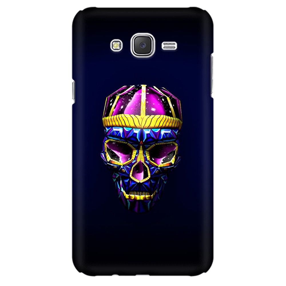 Husa silicon pentru Samsung Galaxy J1 2016, Colorfull Skull