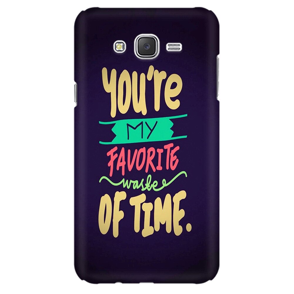 Husa silicon pentru Samsung Galaxy J1, My Favorite Waste Of Time