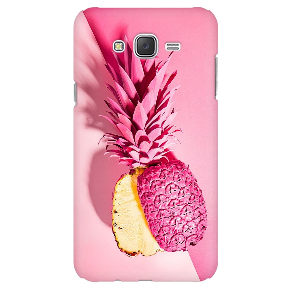 Husa silicon pentru Samsung Galaxy J1 Ace, Pink Pineapple