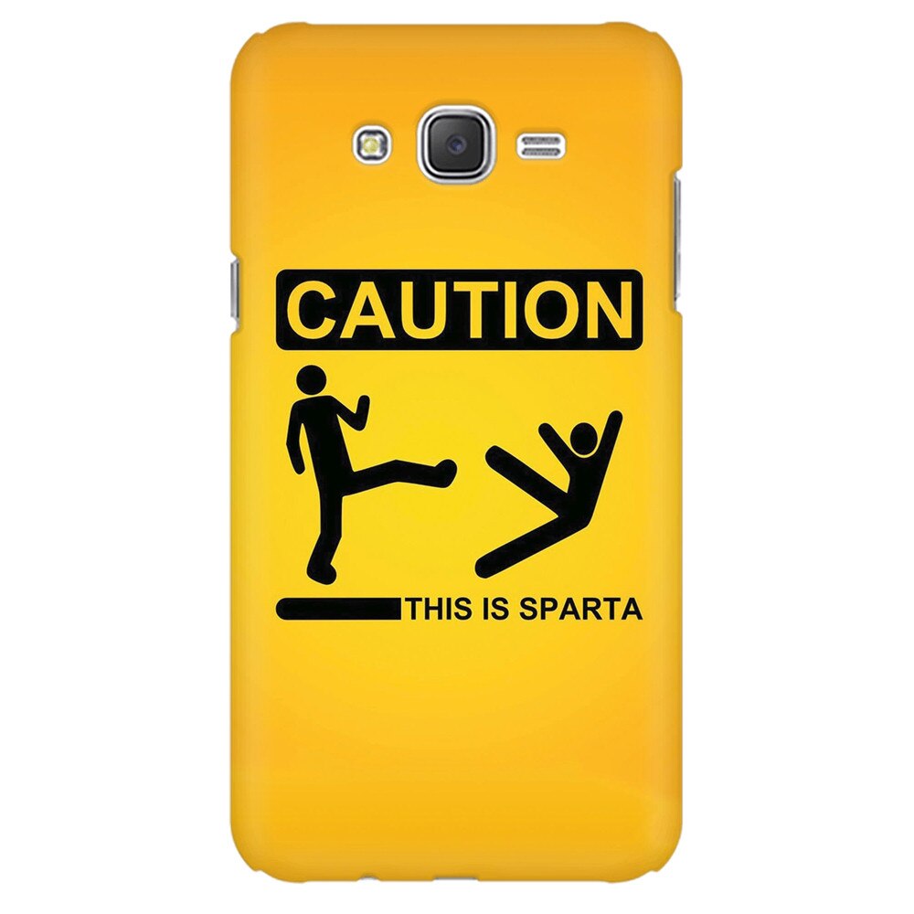 Husa silicon pentru Samsung Galaxy J1 2016, This Is Sparta Funny Illustration
