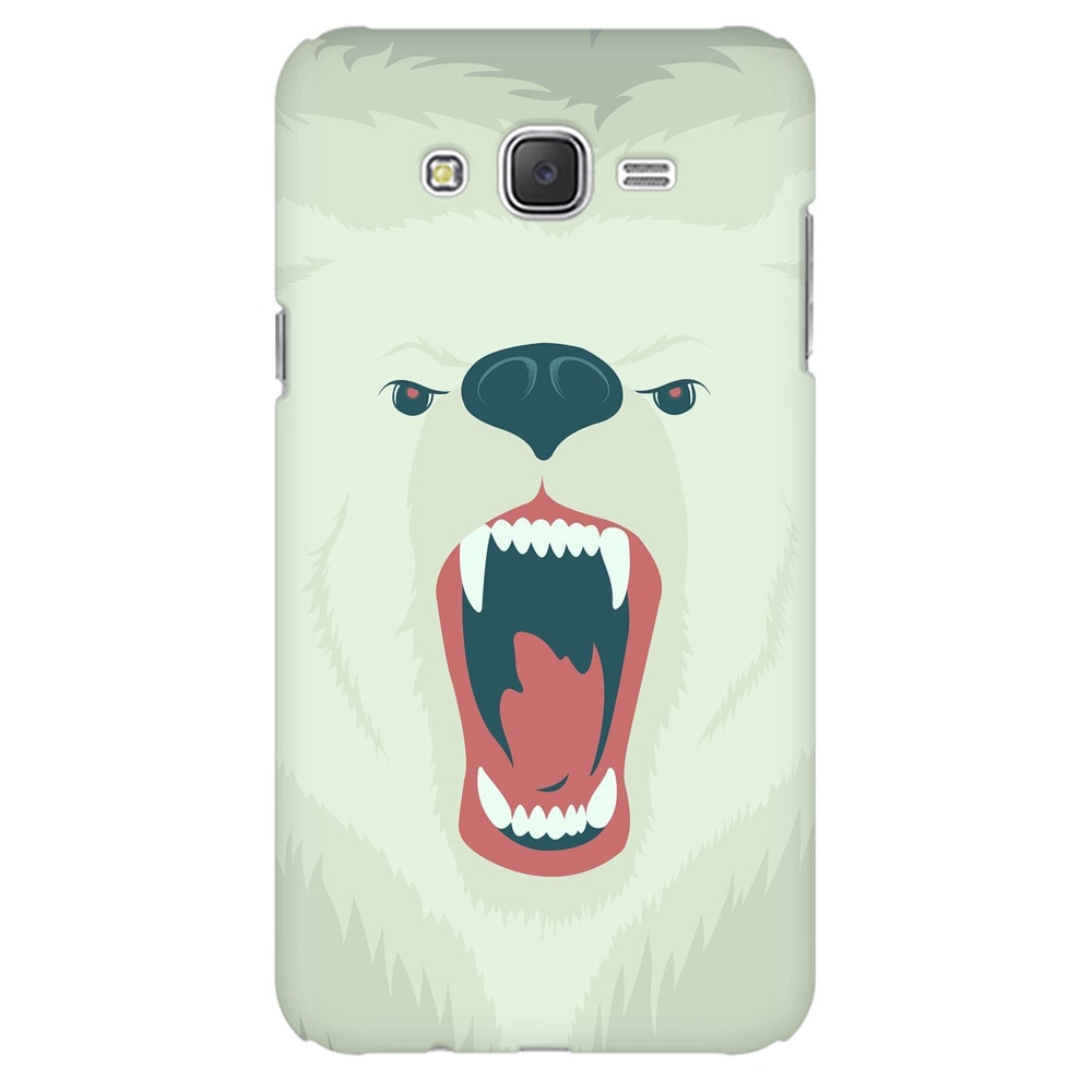 Husa silicon pentru Samsung Galaxy J1, Fierce Polar Bear Winter