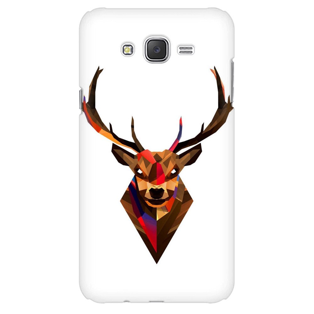 Husa silicon pentru Samsung Galaxy J1, Geometric Tibetan Antelope
