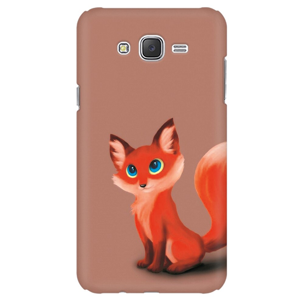 Husa silicon pentru Samsung Galaxy J1, Fox Cartoon Animal And