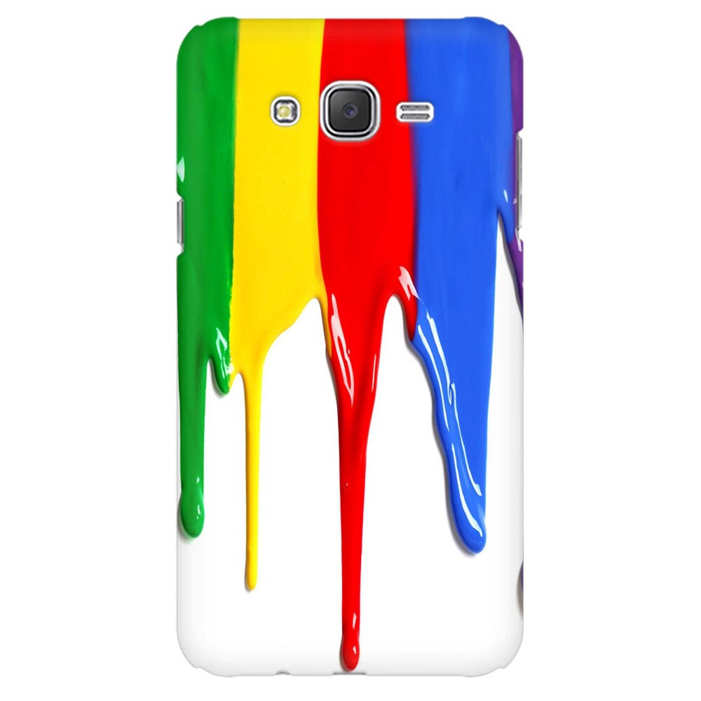 Husa silicon pentru Samsung Galaxy J1 Ace, Dripping Colorful Paint