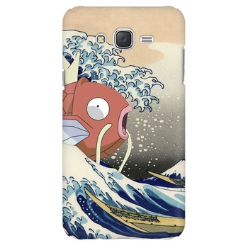 Husa silicon pentru Samsung Galaxy J1 2016, Great Wave Fish Husa silicon pentru Samsung Galaxy J1 2016, Great Wave Fish
