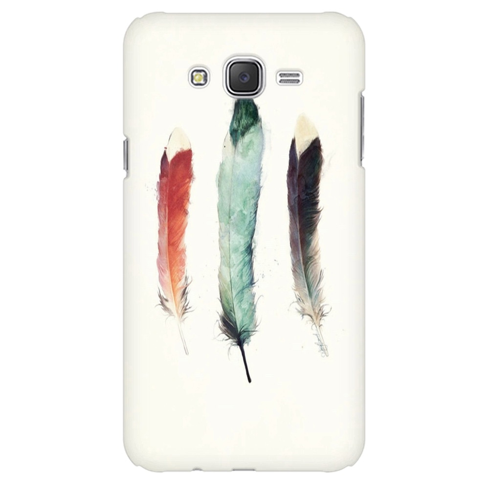 Husa silicon pentru Samsung Galaxy J1 Ace, Three Feathers