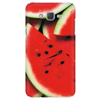 Husa silicon pentru Samsung Galaxy J1 2016, S Of Watermelon Slice Husa silicon pentru Samsung Galaxy J1 2016, S Of Watermelon Slice