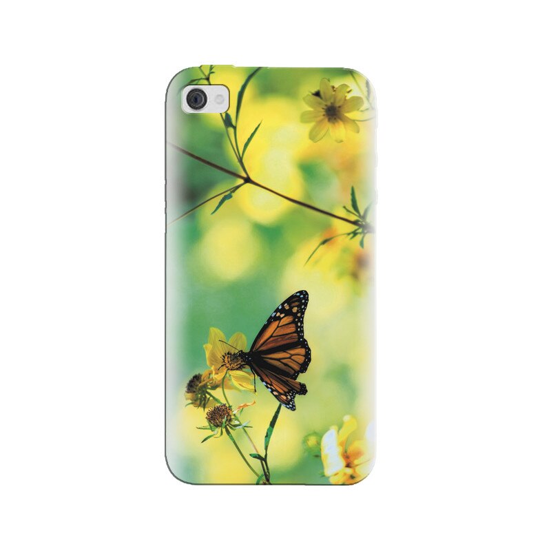 Husa silicon pentru Apple Iphone 4, Butterfly