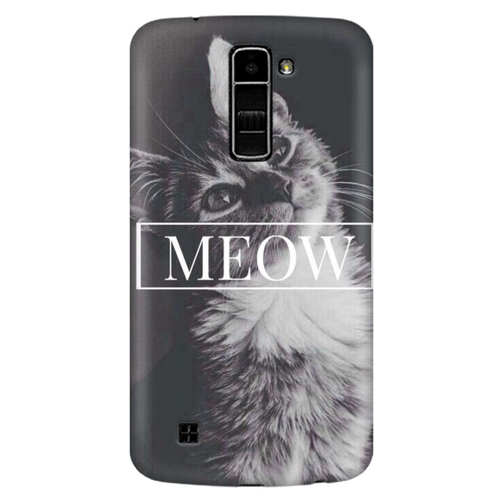 Husa silicon pentru LG K8, Meow Cute Cat