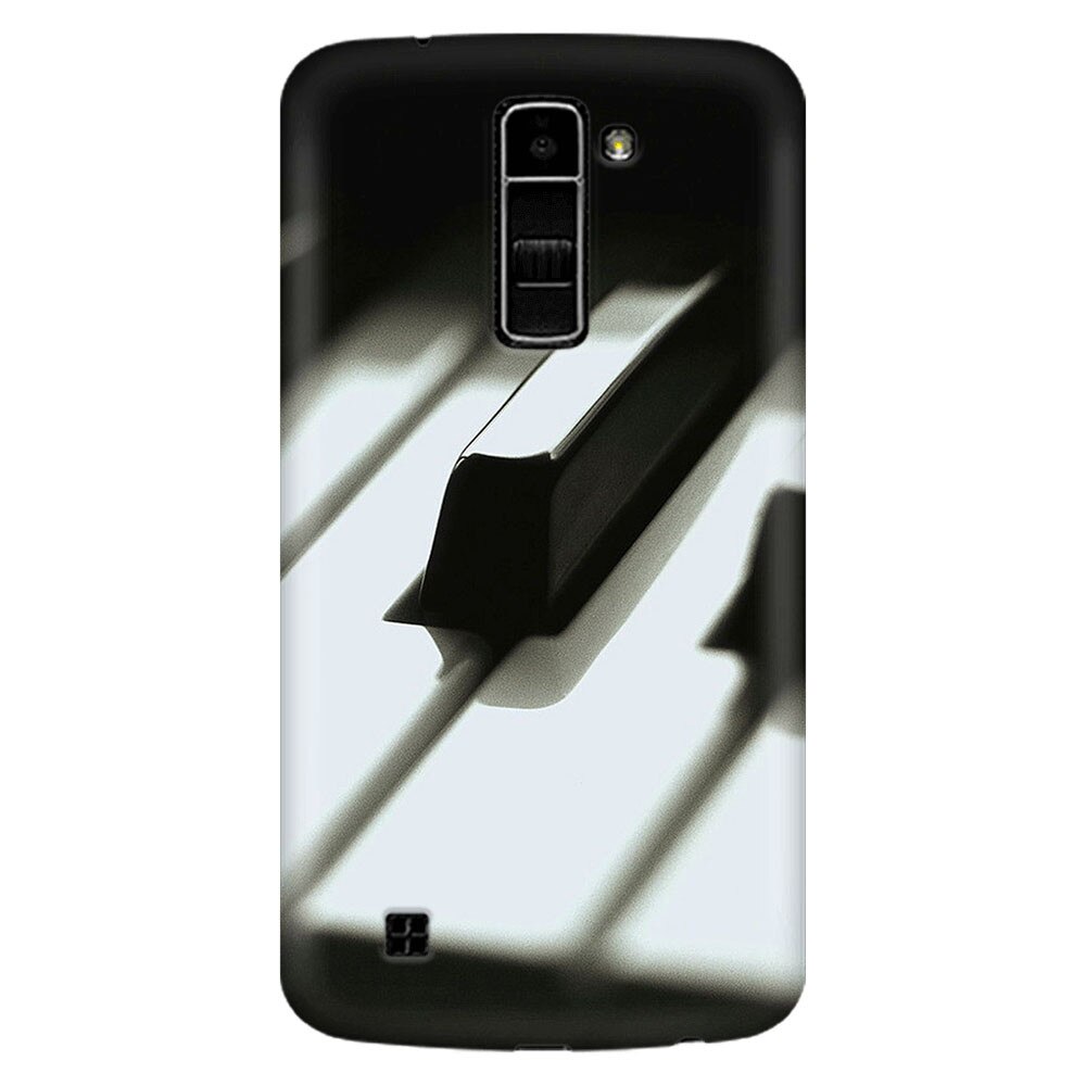 Husa silicon pentru LG K8, Piano Key Close Up Macro