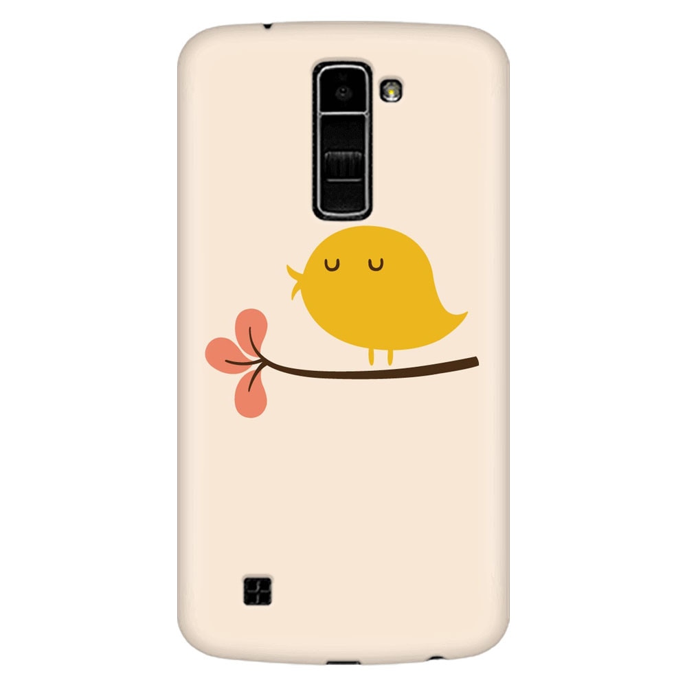 Husa silicon pentru LG K8, Flat Minimal Cute Bird Illustration