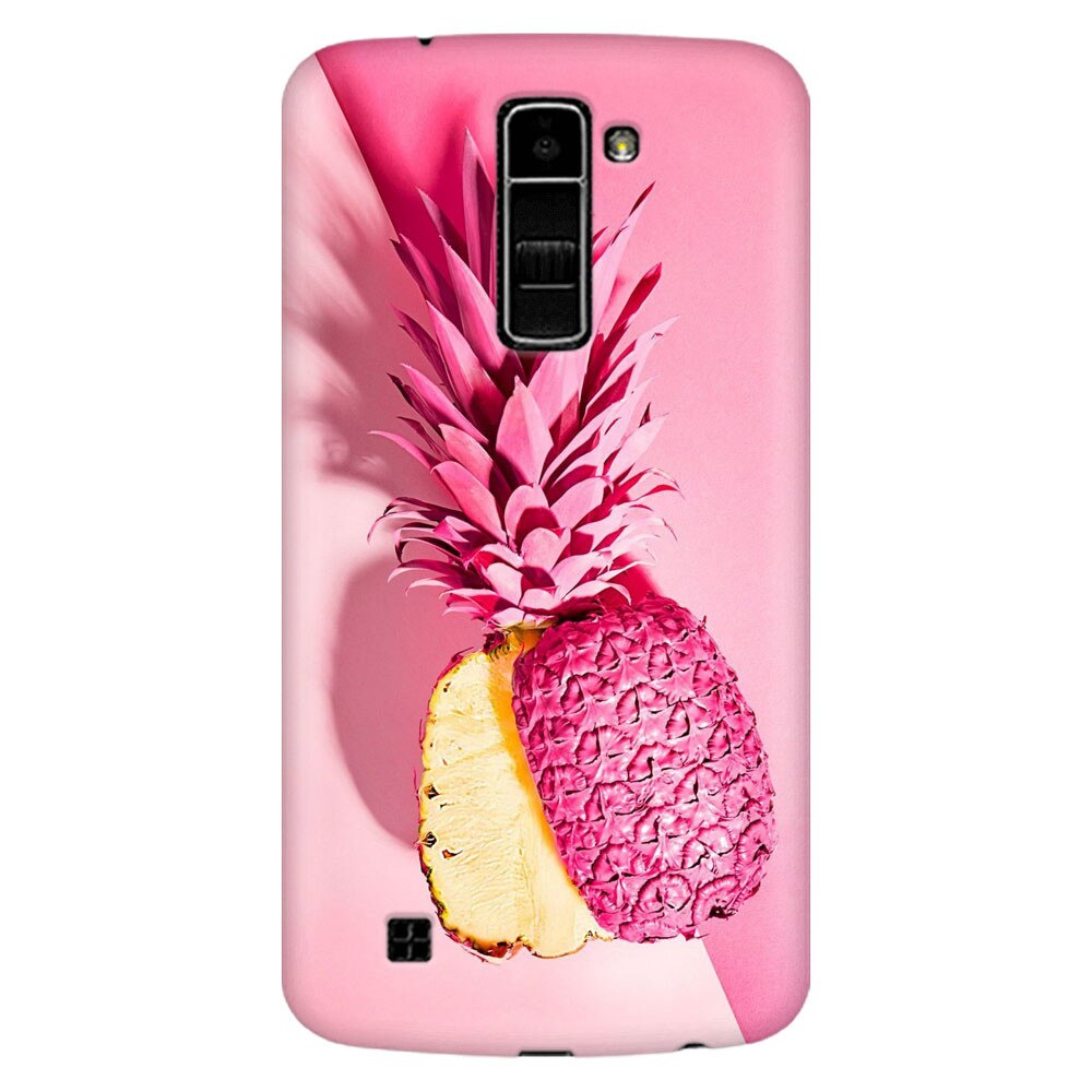 Husa silicon pentru LG K8, Pink Pineapple