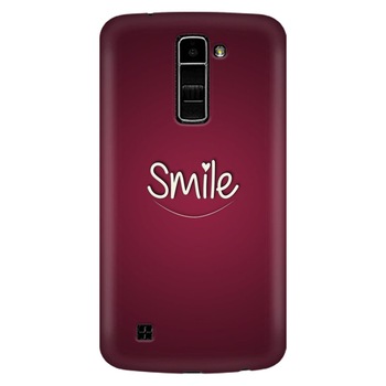 Husa silicon pentru LG K8, Smile Love Husa silicon pentru LG K8, Smile Love