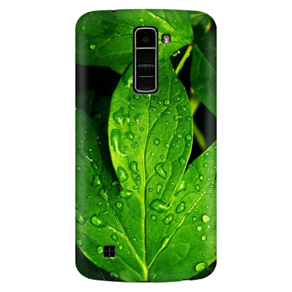 Husa silicon pentru LG K8, Leaves And Dew