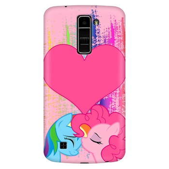 Husa silicon pentru LG K8, Pinkie Kiss Husa silicon pentru LG K8, Pinkie Kiss