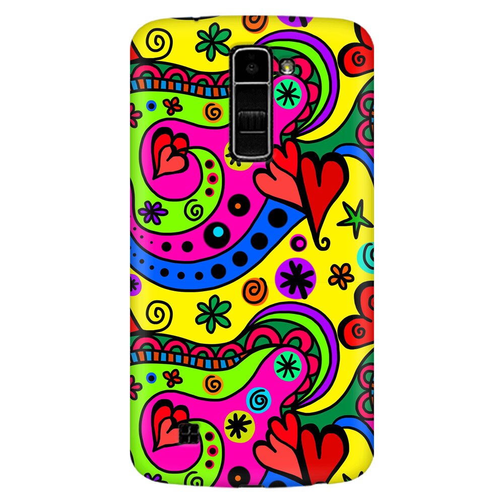 Husa silicon pentru LG K8, Heart Color