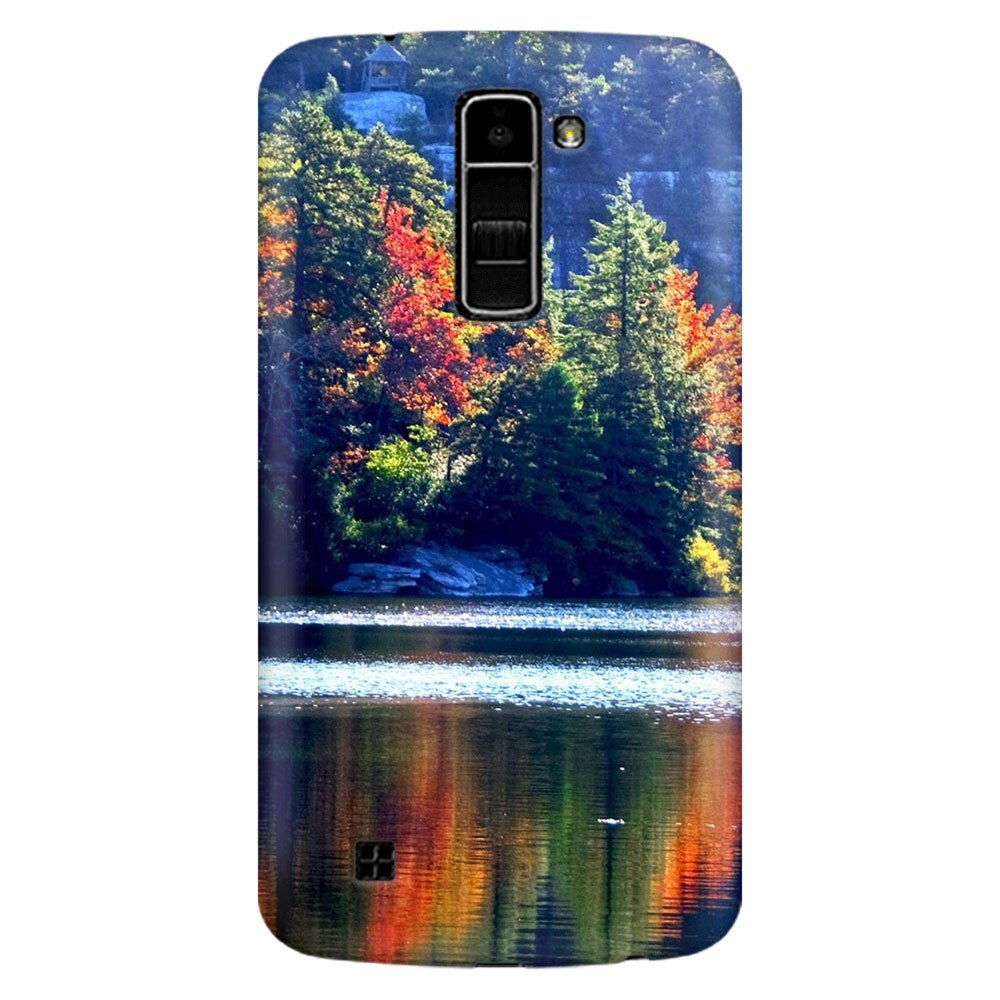 Husa silicon pentru LG K8, Lake Minnewaska Autumn