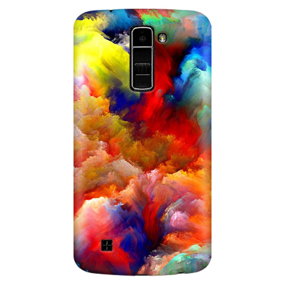 Husa silicon pentru LG K8, Oil Painting Colorful Strokes
