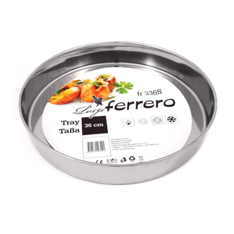 Tava copt, Luigi Ferrero, 36 cm, Inox