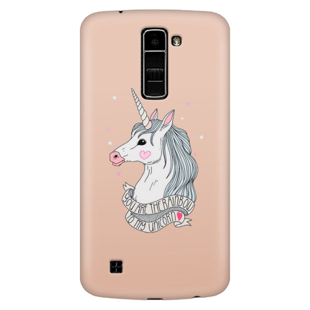 Husa silicon pentru LG K8, Cute Rose Gold