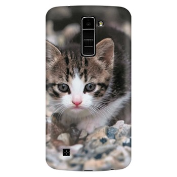 Husa silicon pentru LG K8, Animal Cat Husa silicon pentru LG K8, Animal Cat
