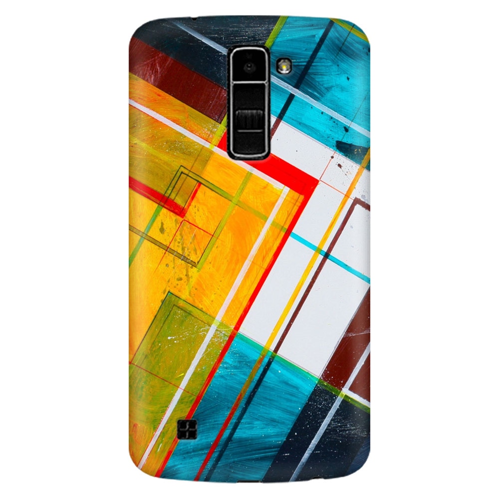 Husa silicon pentru LG K8, Abstraction Color Shape
