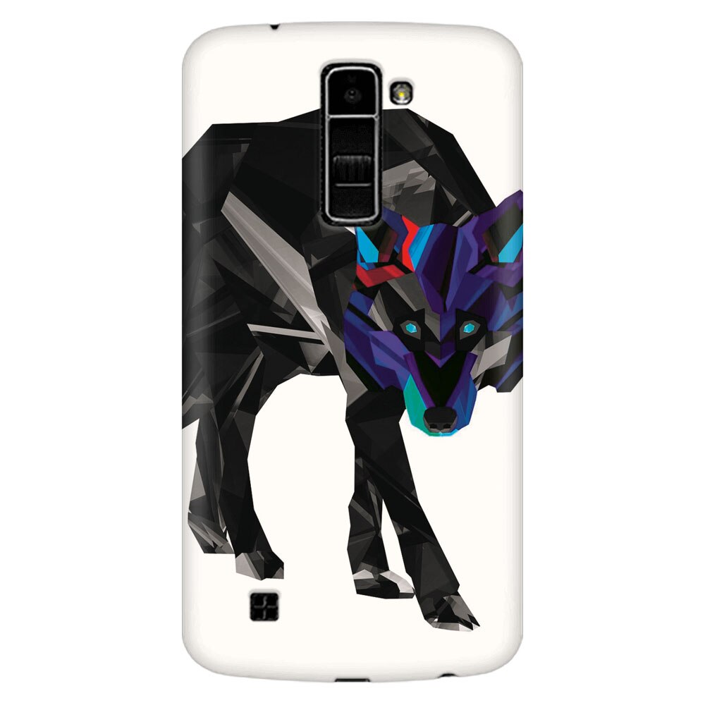 Husa silicon pentru LG K8, Abstract Wolf