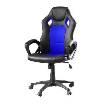 Scaun gaming rotativ Timeless Tools, Negru-Albastru Scaun gaming rotativ Timeless Tools, Negru-Albastru