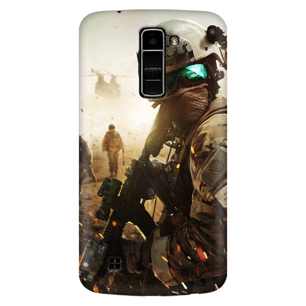 Husa silicon pentru LG K8, Battlefield