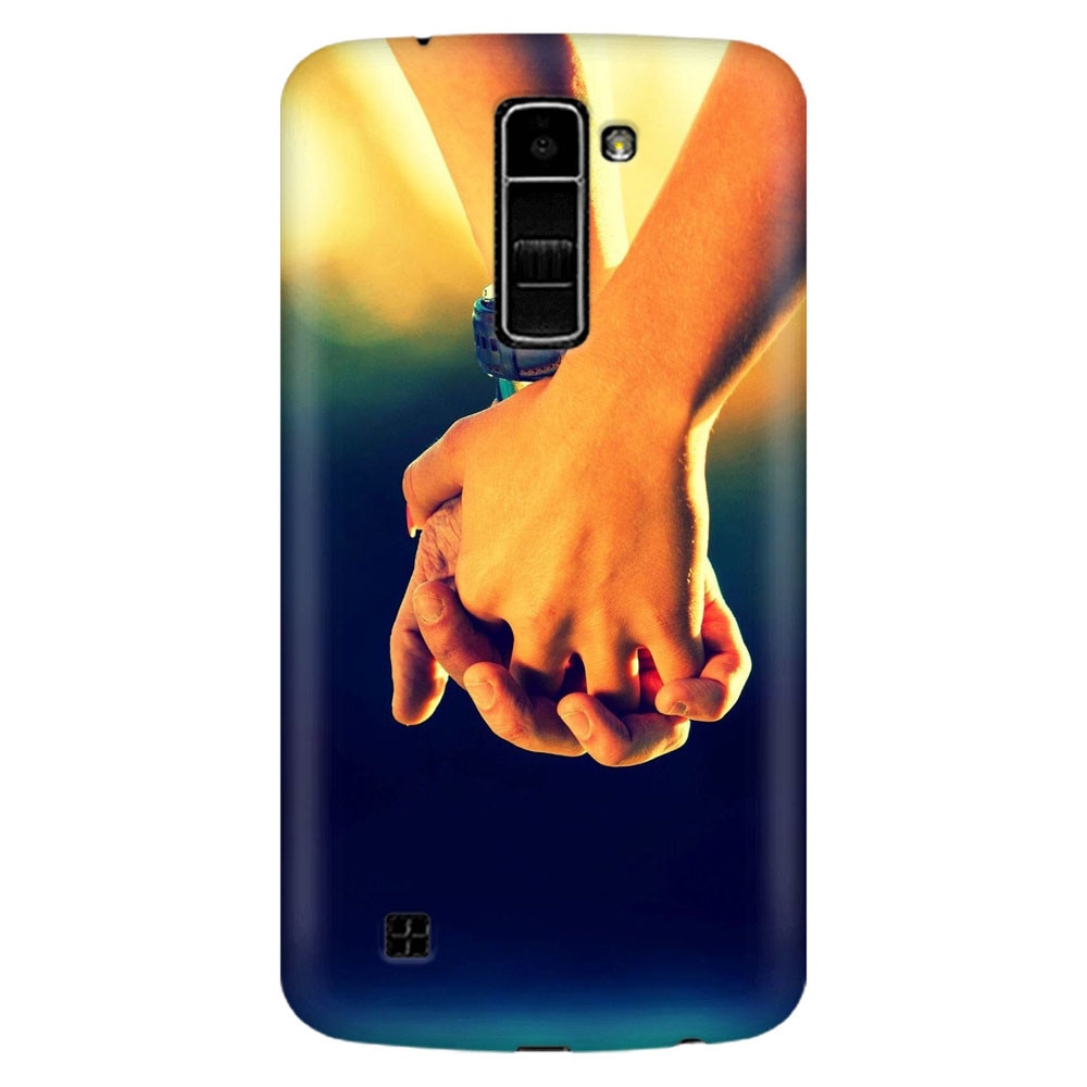 Husa silicon pentru LG K8, Couple Holding Hands
