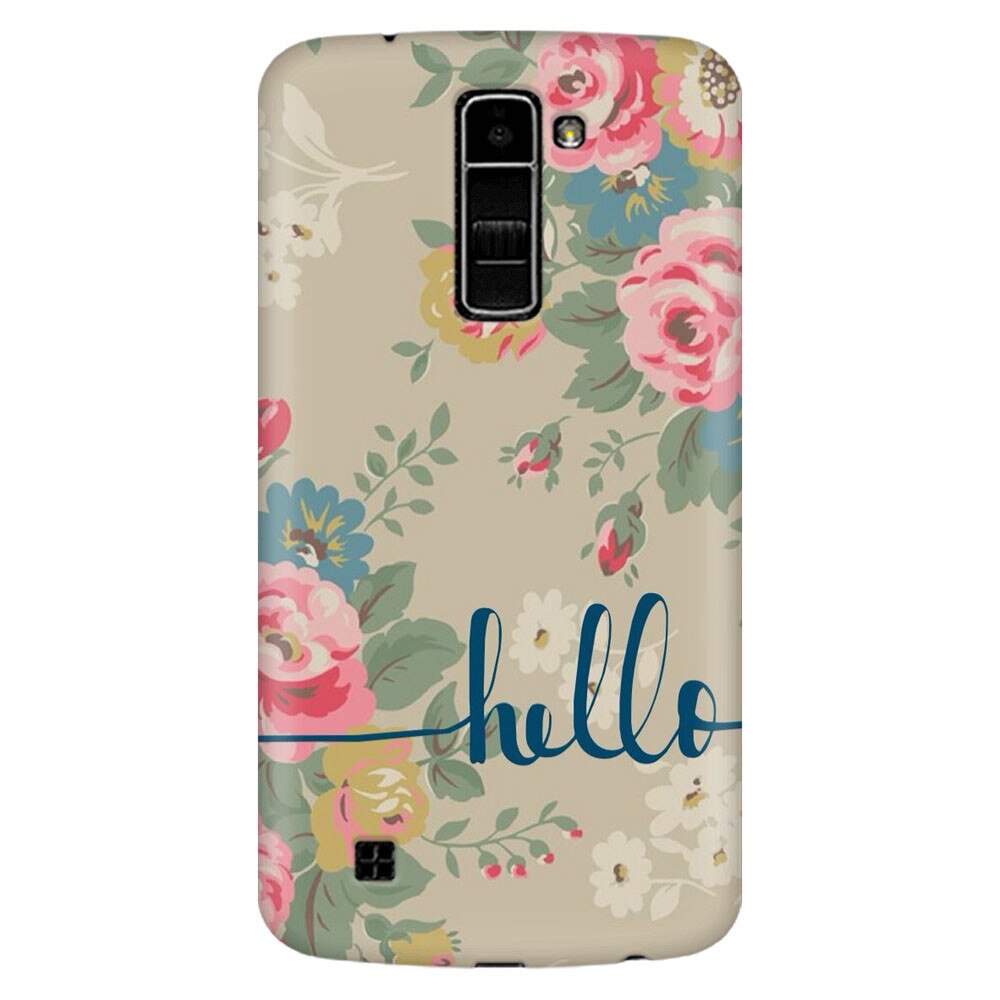 Husa silicon pentru LG K8, Cute Flower Phone