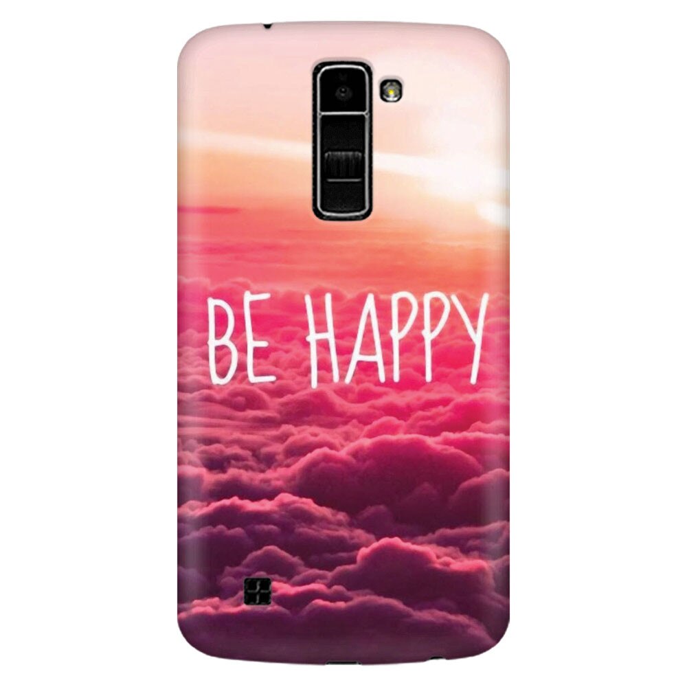 Husa silicon pentru LG K8, Be Happy Puffy Clouds