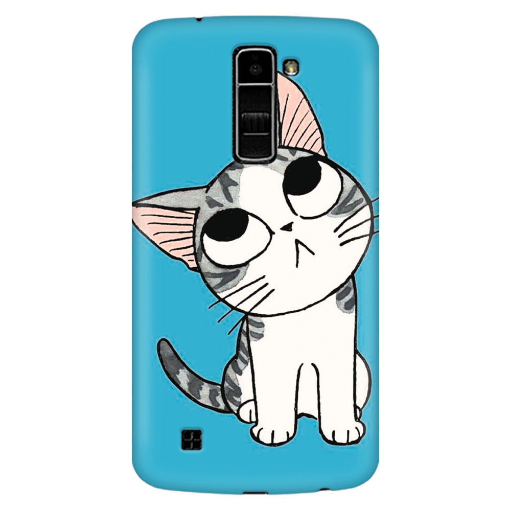 Husa silicon pentru LG K8, Cat Lovely Cartoon