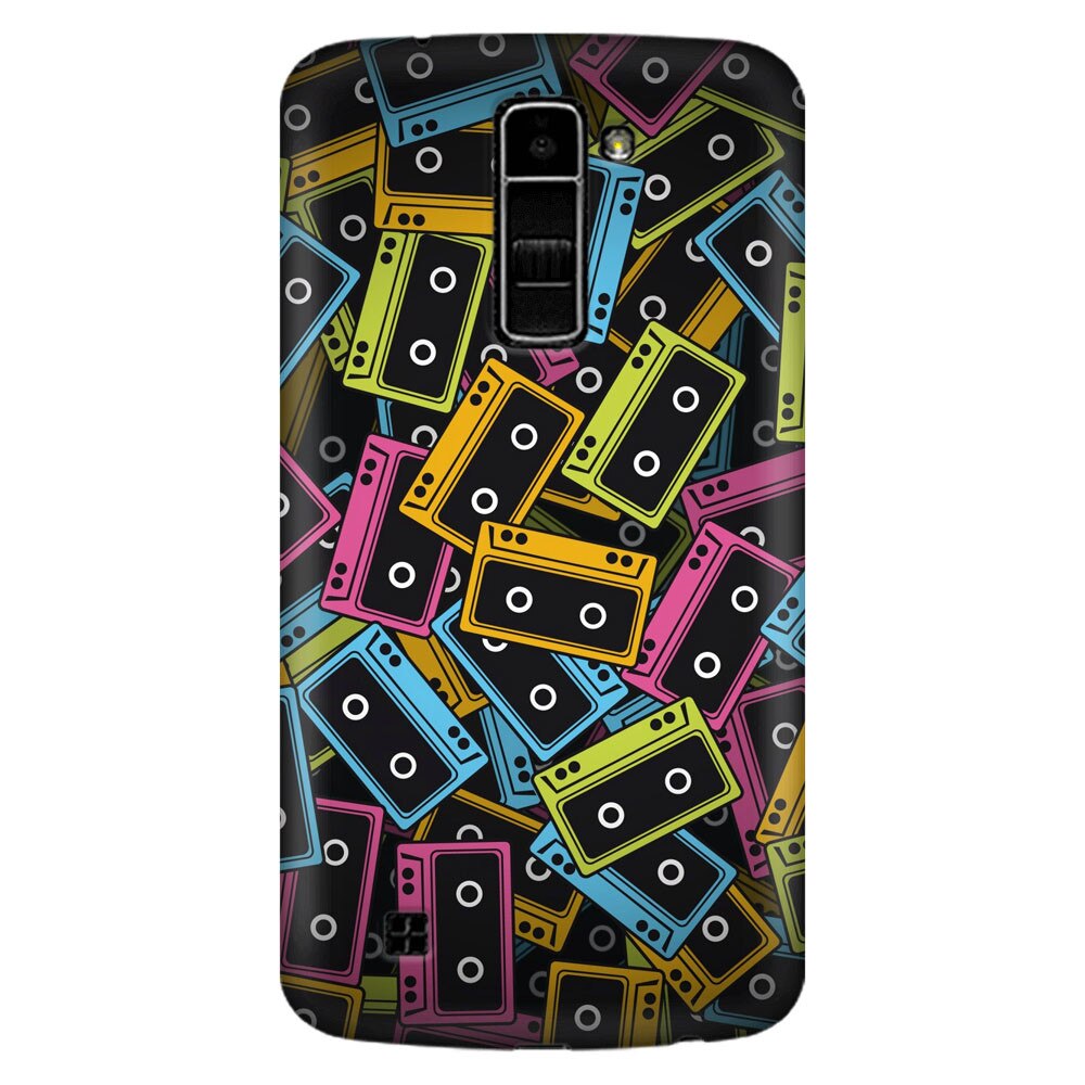Husa silicon pentru LG K8, Audio Cassette Color Vector