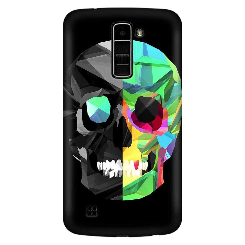 Husa silicon pentru LG K8, Colorful Skull