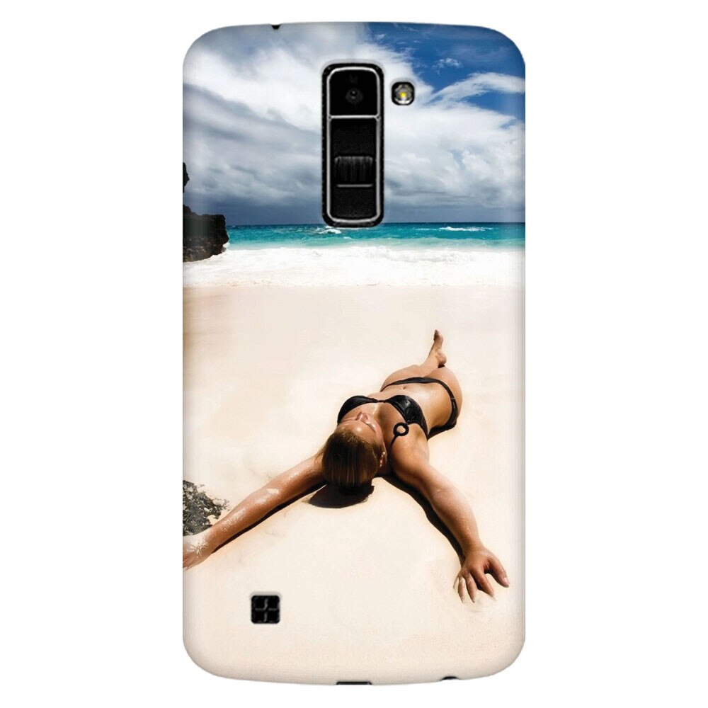 Husa silicon pentru LG K8, Beach Lounging