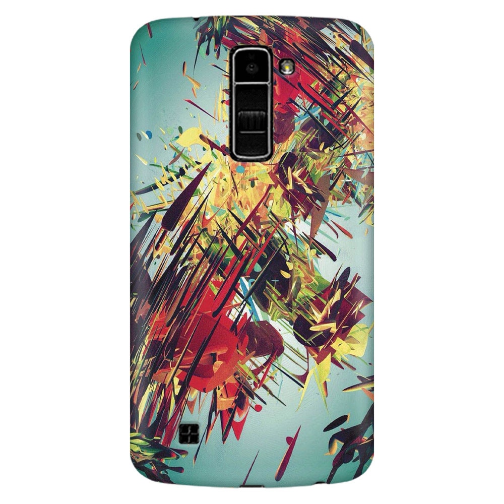 Husa silicon pentru LG K8, Complex Abstract Colorful 3D Drawing