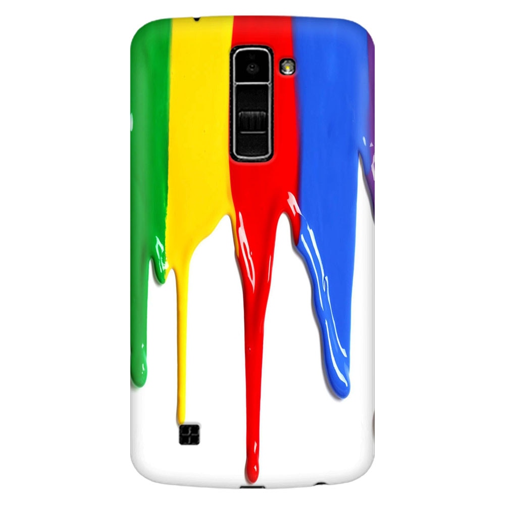 Husa silicon pentru LG K8, Dripping Colorful Paint