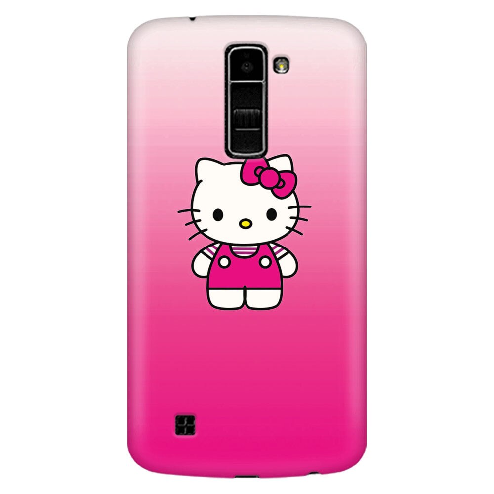 Husa silicon pentru LG K8, Cute Pink Catty