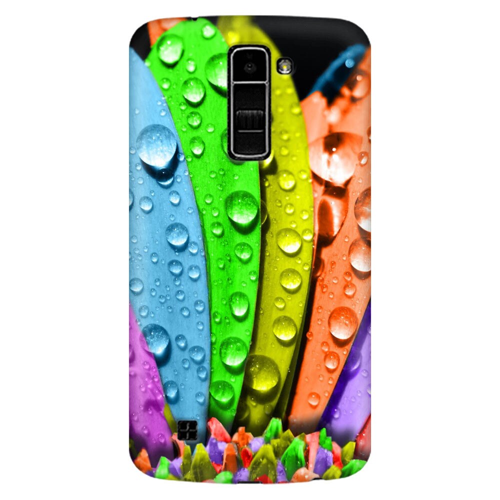 Husa silicon pentru LG K8, Colorful Daisy Petals